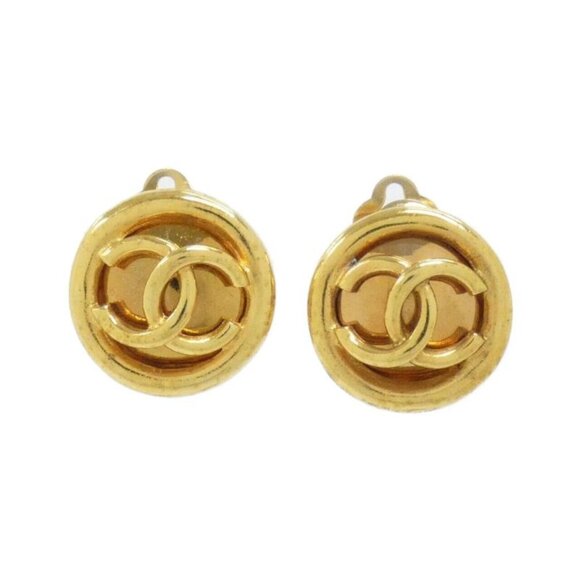 Chanel Vintage Earrings Gold